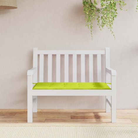 vidaXL Cojín de banco de jardín tela Oxford verde claro 120x50x3 cm (1/5)