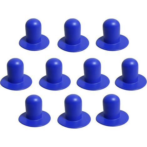 Lot de 10 Bouchons de Bouchon de Piscine étendus, Bouchon Pompe Filtre Bestway Lay Z Spa Filtre Lay Z Spa Filtre de Piscine de Rechange Compatible avec Pool (Bleu, étendu) (1/4)