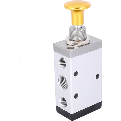 Distributeur manuel 5/2 voies G1/8 échappement, G1/4 entrée/sortie, valve pneumatique à levier 4R210-08 (1/5)