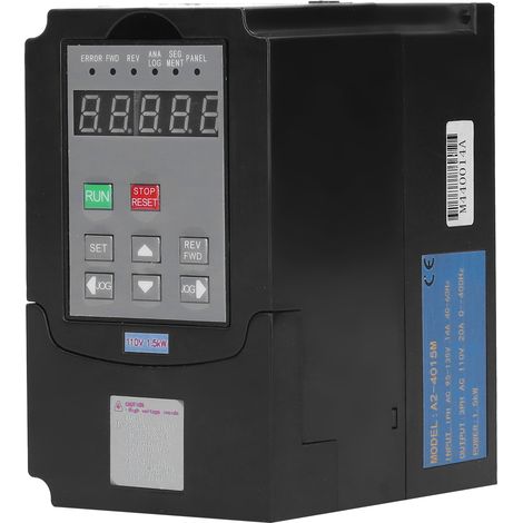 Variateur de fréquence monophasé 95/135 V, sortie triphasée 110 V, A24015, 1,5 kW (1/5)