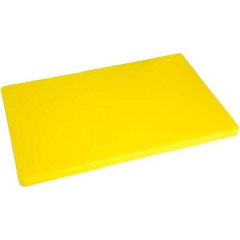 Planche à découper 450 x 350 x 20 mm jaune basse densité - Hygiplas (1/5)