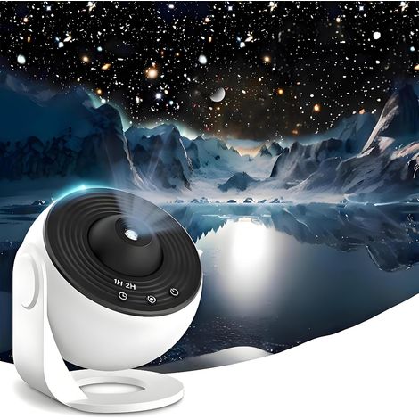 Projecteur Galaxy pour Chambre à Coucher - Projecteur d'Étoiles - Lampe de Nuit avec Fonction de Mise au Point HD & 13 Disques Interchangeables - Projection de Ciel Étoilé de 12,5m² pour (1/5)