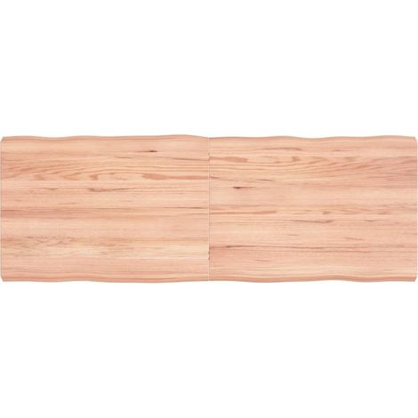 Dessus de table, Plateau De Table bois chêne massif traité bordure assortie LKF34033 (1/5)