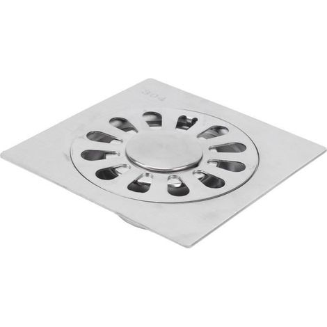Siphon de sol carré en acier inoxydable 304 pour douche et cuisine - SONEW (1/4)