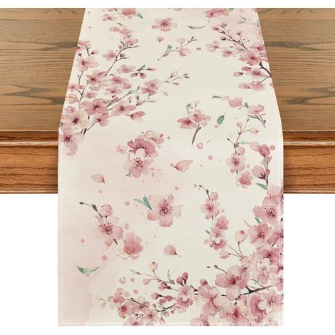 Motivo primaveral de ramas de cerezo en flor, decoración de temporada para la cocina. (1/5)