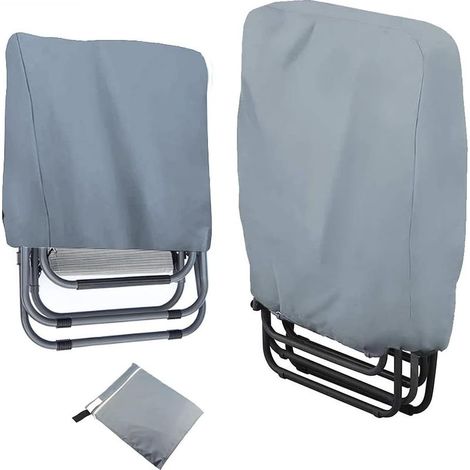 Pack Garden Chair Covers, Waterproof Windproof Anti-UV Heavy Duty 210D Oxford Fabric with Storage Bag for Garden Lounger (1/5)