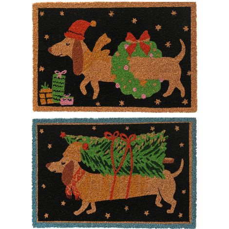 Zerbino in cocco rettangolare 60 x 40 cm multicolore Peraga Christmas