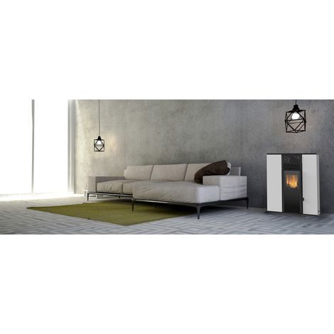 POÊLE À PELLETS ANDROS 12 kW PLUSIEURS COULEURS - Couleur: Noir