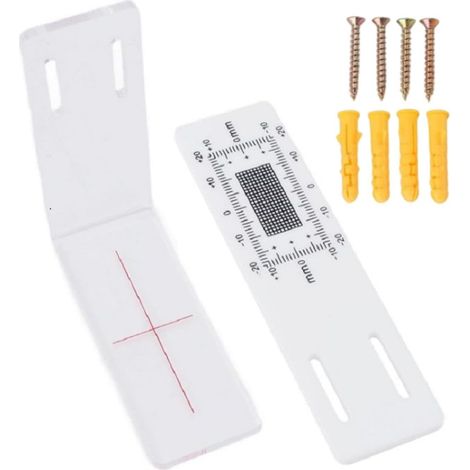 Moniteur de fissures acryliques, jauge de fissures en forme de L, outil d'enregistrement avec panneau, accessoire de construction aux détails uniques, détecteur de 4,33 x 3,15 x 1,18 po, contrôle stru (1/5)