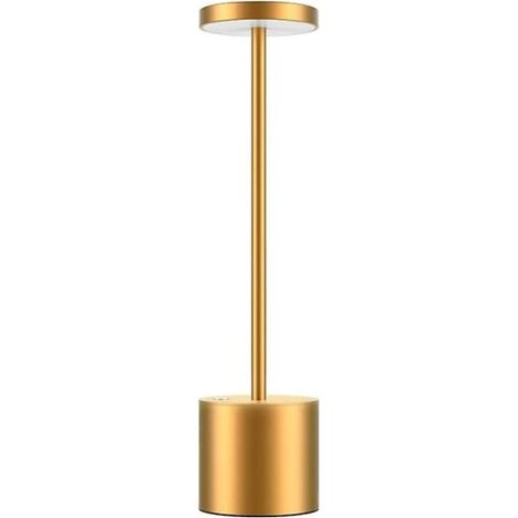 Lampe de table LED sans fil rechargeable, variateur continu, lampe d'extérieur portable, éclairage sans fil pour salon, batterie intégrée, design moderne. (1/3)