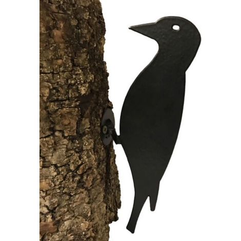 Woodpecker on Base - Steel - W45.7 x H121.9 cm - Bare Metal/Ready to Rust