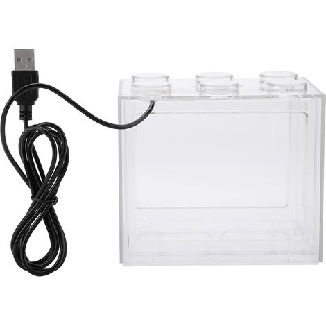 Mini lampe LED USB décorative pour Aquarium, boîte d'aquarium, décor de Table à thé de bureau (Transparent) (1/5)