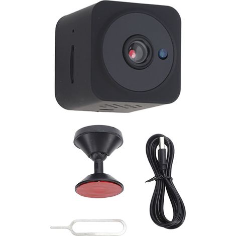 Caméra de surveillance sans fil WiFi 1080P HD, vision nocturne, talkie bidirectionnel, compacte pour bébé et maison, moniteur de sécurité intérieur (1/5)