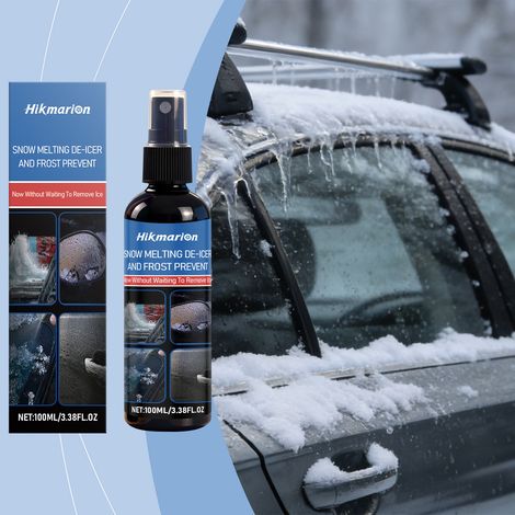 Enteisungs- und Schneeschmelzmittel für Autos, Winterreinigungsspray für Autoscheiben, Schneeräumung, Frostschutz – 100 ml -- DE (1/5)