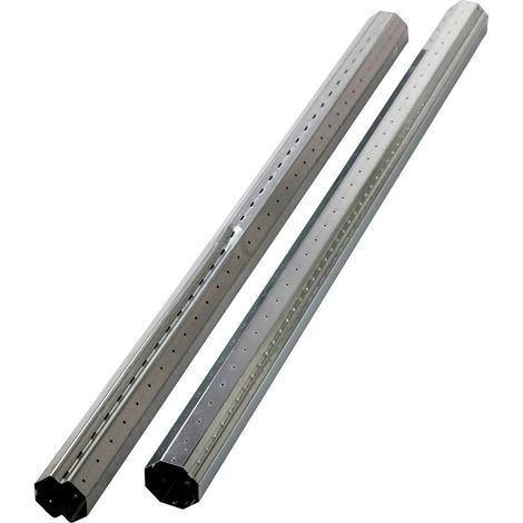 Arbre en acier octogonal 86005 – Longueur 100 cm – Adapté systèmes volets roulants maxi – Ø 60 mm – Pliage intérieur – Schellenberg (1/3)