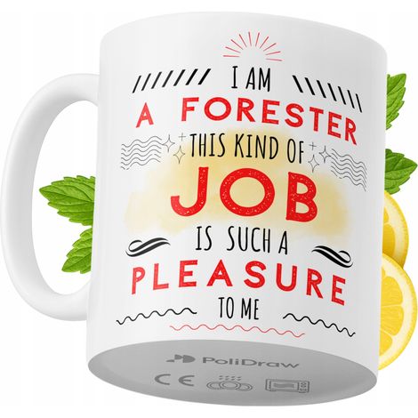 Lustige Kaffeetasse mit witzigem Textdesign für Förster – ideal für Geburtstage, Namenstage, Feiertage und besondere Anlässe. Hochwertige Tasse für Zuhause, Büro und Arbeit. Farbe: Weiß, 330 ml.