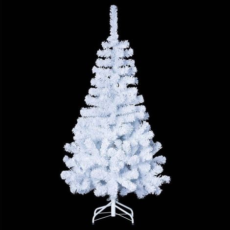 Sapin 150 cm blanc 100% floqué (1/2)