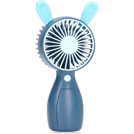 Ventilateur portatif en forme de dessin animé, rechargeable par USB, brise rafraîchissante naturelle, mini ventilateur portable, idéal pour la maison, le bureau et les voyages. (1/5)