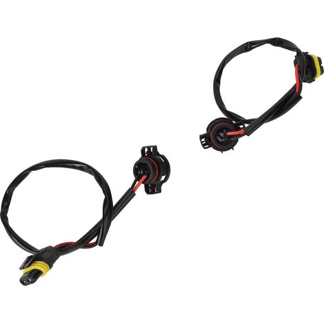 Deux adaptateurs universels 5202/H16 mâle vers 9005 femelle pour faisceaux de câbles, adaptés aux phares et aux feux de brouillard, 12V-24V. (1/5)