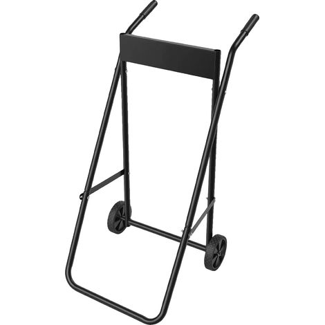 Carro para motor fueraborda, diseño plegable, capacidad de carga de 40 kg, color negro. (1/2)