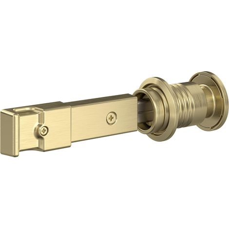Serrure de porte de grange, 12,7 x 3,2 x 1,9 cm, or brossé (1/5)
