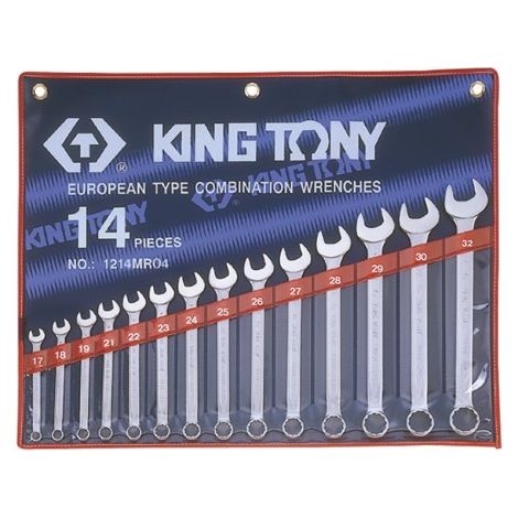 KING TONY - Trousse de 14 clés mixtes de 17 à 32mm