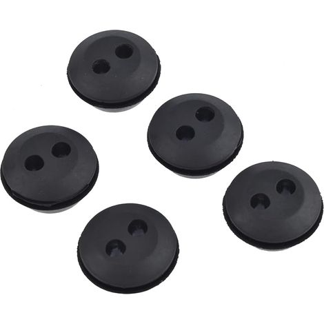 Cancanle 5 pièces en Caoutchouc 2 Trous du réservoir de Carburant Grommet Bushing pour Stihl Husqvarna Honda Homelite (1/5)