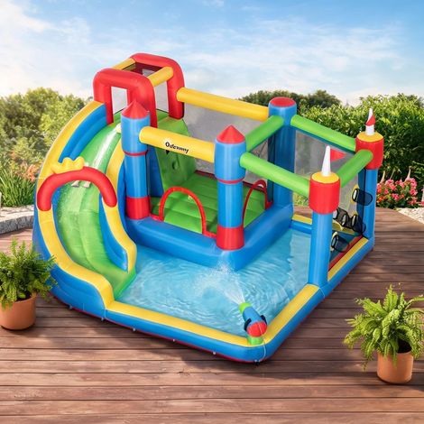 Château gonflable en tela Oxford Poliéster 390 x 300 x 197 cm (1/5)
