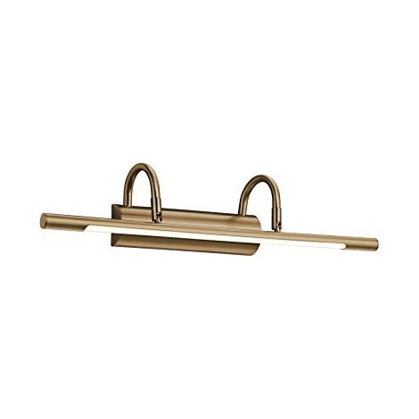 CUADRO APPLIQUE LED 8 W 900 lm 3.000 K PER QUADRI OTTONE INVECCHIATO . CM 48X10,6 (1/4)