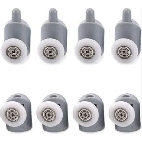 piezas de rodillos para puertas corredizas de ducha de 23 mm, rodillos para puertas corredizas de baño (1/5)