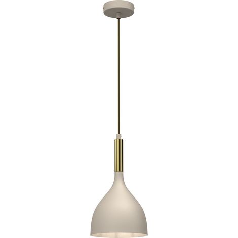 Suspension métal beige doré Noak Ø17 E27 15W Luminex