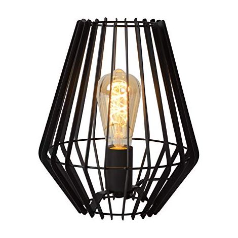 Lucide Reda - Lampada da tavolo in metallo, 40 W, colore: Nero (1/4)