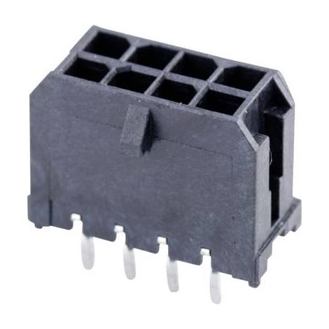 Molex Barrette mâle encastrable (standard) Nbr total de pôles 8 Pas: 3 mm 430450812 1 pc(s) Tray W168992 (1/2)