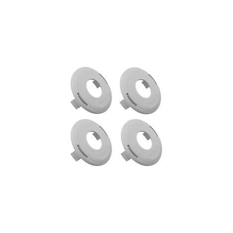 Lot de 4 capots de tête de débroussailleuse compatibles avec les modèles Stihl AutoCut 27-2 FS70R, FS80R, FS90, FS85R, FS130R, FS131R, KM90R et KM91R. Remplace la pièce 4002 713 9712.