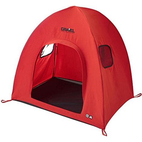 Gravier Chiens Technologie Technique Niche pour Chien, L, Rouge
