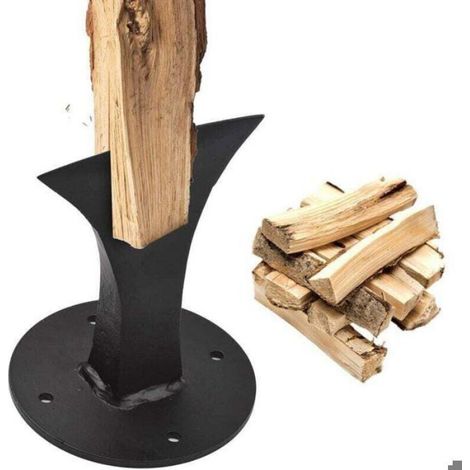Fendeuse à bois manuelle – Acier haute résistance – Lame protégée par housse silicone – Pour petits poêles à bois et cheminées (1/3)