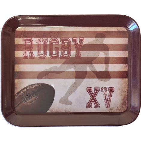 Plateau vide poche Mélamine Rugby (1/2)