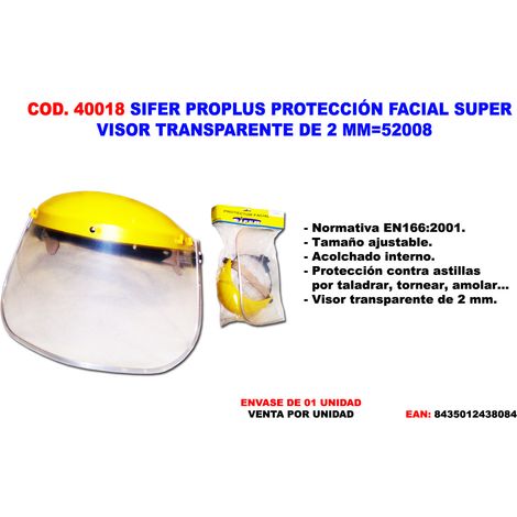 PROTEZIONE VISO TRASPARENTE SIFER PROPLUS 2 MM