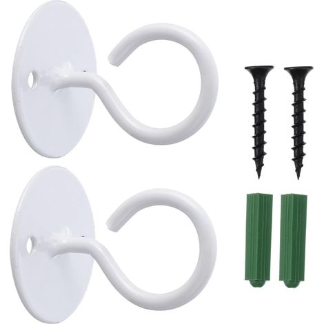 Alipis 3 Ensembles Crochet En Fer Forgé Lanternes D'extérieur Crochets En Métal Pour Accrocher Crochet Pour Plafond Crochets Pour Suspensions Le Fer Blanche 2 Pièces 3 (1/5)