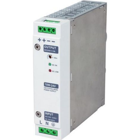 Alimentation pour rail DIN RS PRO, 48V c.c. 1.5A, 230V c.a., 70W ( Prix pour 1 )