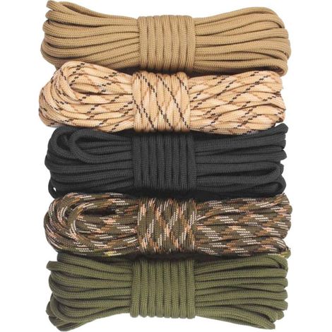 Morceau de corde de secours en extérieur, corde de parachute à 7 brins, corde d'alpinisme, corde tressée pour le camping et l'escalade