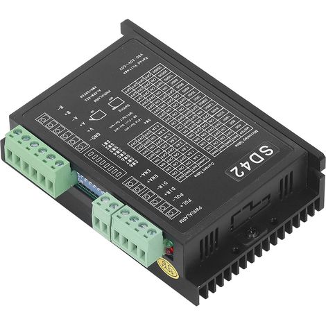 Schrittmotortreiber mit Selbstschutz, hoher Torsion, geringer Wärmeentwicklung und geräuscharmem Betrieb, CNC-Schrittmotortreiber-Controller, DC 20–50 V, 1,0–4,2 A (1/5)