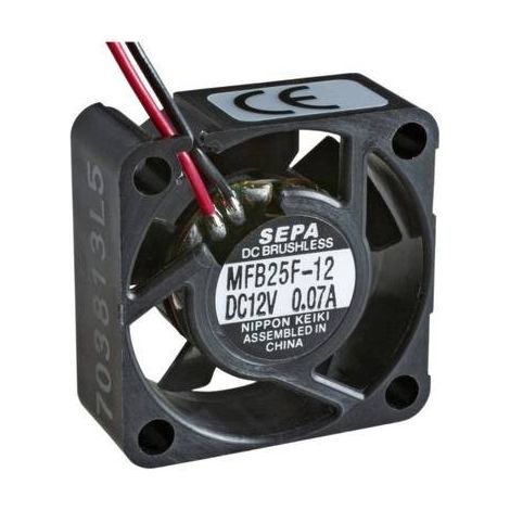 SEPA MFB25F12 Ventola assiale 12 V/DC 4.2 m³/h (L x L x A) 25 x 25 x 10 mm