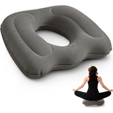 Conducente Ergonomico Coccige e le Emorroidi, Cuscino del Sedile, Regolabile e Portatile per l'Ufficio, Auto, Viaggi e Comfort di tutti i giorni,Grigio (1/5)