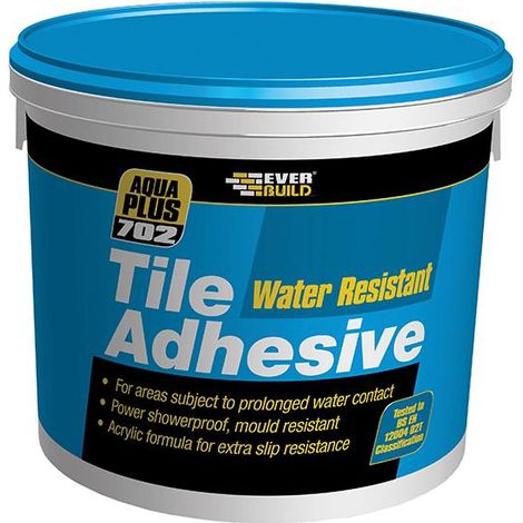 Everbuild Sika 702 Water Resistant Tile Adhesive 7.5kg/5 litre EVBRES05