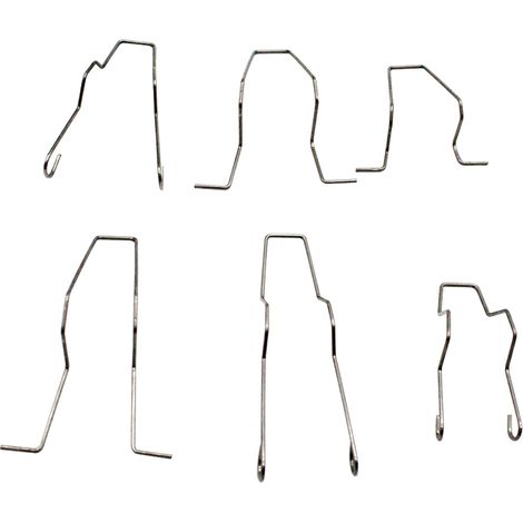 Decdeal – Clips de ressorts de retenue d'ampoule H1 H4 H7 – Kit de 6 pièces en métal – Fixation sécurisée pour phare à faisceau de croisement (1/4)