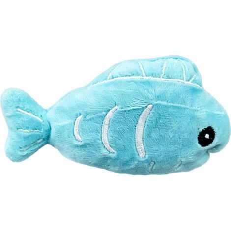 Jouet en peluche poisson pour chat - avec catnip et crinkle - idéal pour chatons (1/5)