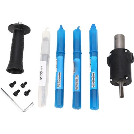 Adaptateur de perceuse électrique à marteau, tête de Conversion avec embouts, vis, poignée, fixation d'outil électrique