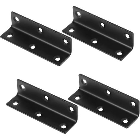 équerres d'angle droite en acier inoxydable pour meubles, tables, bureaux et étagères, 8 x 2,2 cm (1/5)