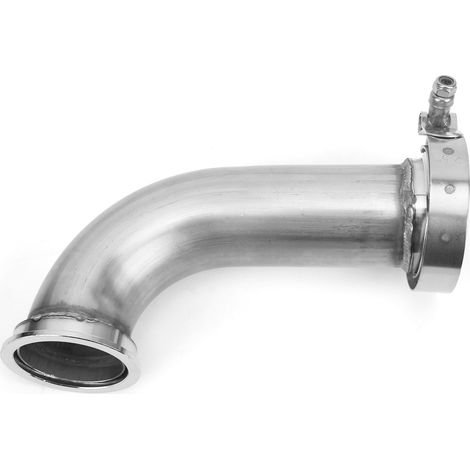 90°-Flanschbogen für Fallrohr, Edelstahl-Adapterhülse 63,5 mm bis 81,3 mm